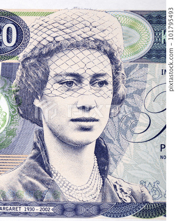 Princess Margaret from English money Princess Margaret from English money 101795493