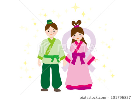 Orihime 和 Hikoboshi 的矢量圖 Orihime 和 Hikoboshi 的矢量圖 101796827