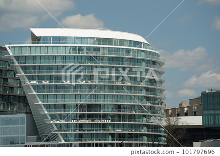 Buildings at the newly redeveloped Southwest Waterfront area of Washington, DC 101797696