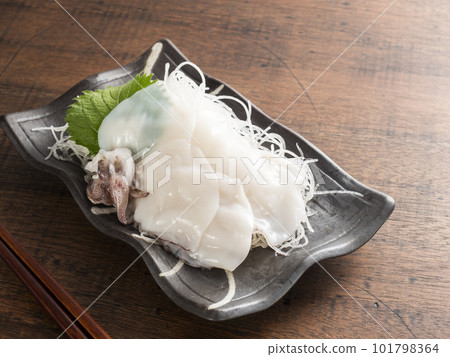 Squid sashimi Squid sashimi 101798364