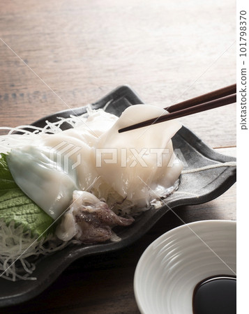 Squid sashimi Squid sashimi 101798370