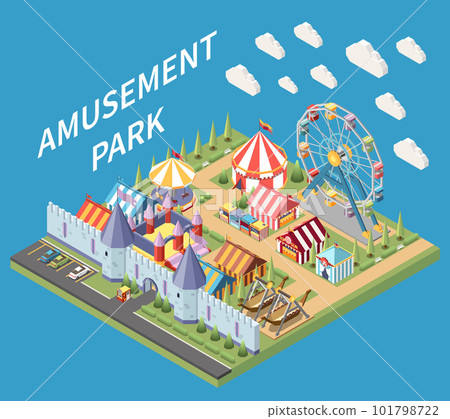Amusement Park Area Composition 101798722