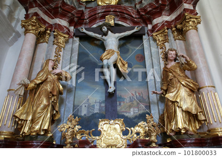Altar of the Holy Cross, parish Church of the Immaculate Conception of the Virgin Mary in Lepoglava, Croatia Altar of the Holy Cross, parish Church of the Immaculate Conception of the Virgin Mary in Lepoglava, Croatia 101800033