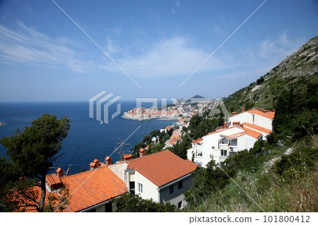 Dubrovnik, Croatia. Popular travel destination in Adriatic sea. 101800412