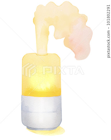水彩繪製的芳香擴散器的時尚可愛插圖 水彩繪製的芳香擴散器的時尚可愛插圖 101802291