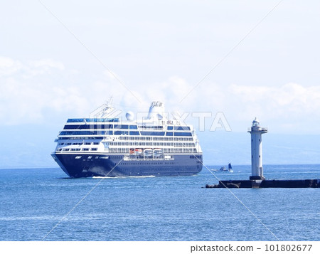 Shizuoka Prefecture Shimizu Port Cruise Passenger Ship Azamara Quest April Shizuoka Prefecture Shimizu Port Cruise Passenger Ship Azamara Quest April 101802677