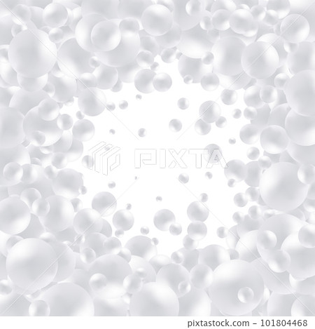 Abstract background of realistic spheres, vector illustration. Photoframe. eps 10 101804468