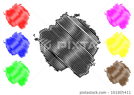 Uelzen district (Federal Republic of Germany, rural district, State of Lower Saxony) map vector illustration, scribble sketch Uelzen map Uelzen district (Federal Republic of Germany, rural district, State of Lower Saxony) map vector illustration, scribble sketch Uelzen map 101805411
