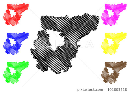 Weimarer Land district (Federal Republic of Germany, rural district, Free State of Thuringia) map vector illustration, scribble sketch Weimarer Land map Weimarer Land district (Federal Republic of Germany, rural district, Free State of Thuringia) map vector illustration, scribble sketch Weimarer Land map 101805518