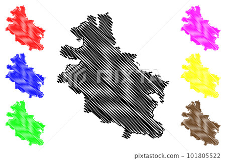 Werra-Meissner district (Federal Republic of Germany, rural district Kassel region, State of Hessen, Hesse, Hessia) map vector illustration, scribble sketch Werra-Meissner-Kreis map Werra-Meissner district (Federal Republic of Germany, rural district Kassel region, State of Hessen, Hesse, Hessia) map vector illustration, scribble sketch Werra-Meissner-Kreis map 101805522