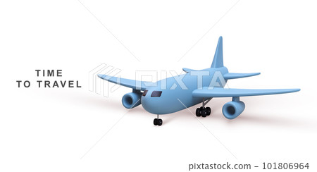 Realistic design of Travel concept on white background. Vector illustration. 101806964