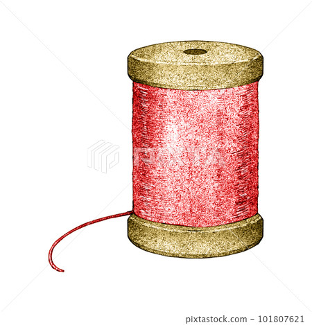 Wooden bobbin wound with thread/with main wire 101807621