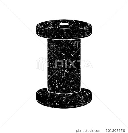 Wooden bobbin wound with thread/Stamp style 101807658