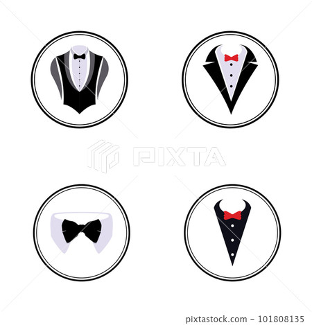 suit bow tie vector design suit bow tie vector design 101808135