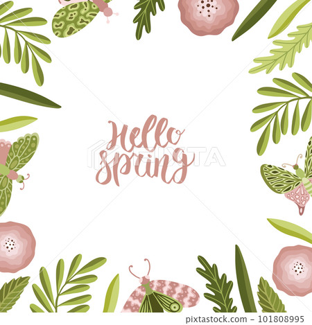 Spring sale background with beautiful colorful flower. Vector template illustration.banners.wallpaper.Flyers, invitations, posters, brochures, discount voucher Spring sale background with beautiful colorful flower. Vector template illustration.banners.wallpaper.Flyers, invitations, posters, brochures, discount voucher 101808995