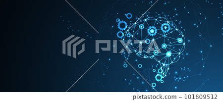 Artificial intelligence. Technology web background. Virtual concept Artificial intelligence. Technology web background. Virtual concept 101809512