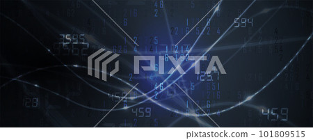 Artificial intelligence. Technology web background. Virtual concept 101809515
