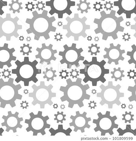 Gears, seamless pattern, vector. 101809599