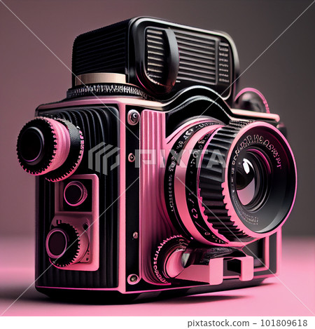 Bright Digital DSLR Camera illustration Bright Digital DSLR Camera illustration 101809618