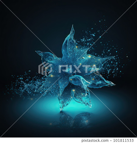 Star from water splash isolated on white Star from water splash isolated on white 101811533