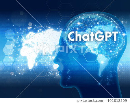 Image of ChatGPT in the shape of a person's head 101812209