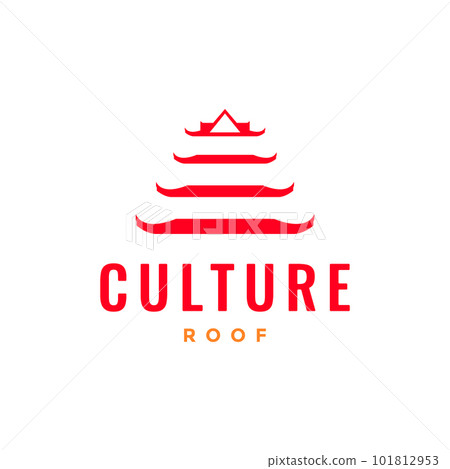 culture korean house museum roof traditional legend logo design vector 101812953