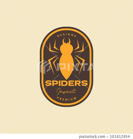 animal insect spider ground simple shape vintage retro badge logo design vector animal insect spider ground simple shape vintage retro badge logo design vector 101812954