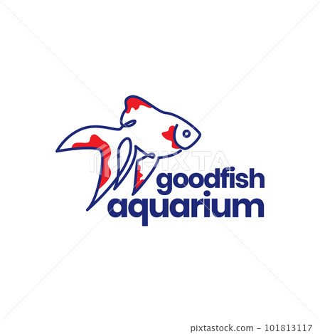animal fish water aquarium goldfish interior decor line art abstract colorful modern logo design vector animal fish water aquarium goldfish interior decor line art abstract colorful modern logo design vector 101813117