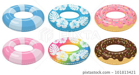 Floating ring illustration set 101813421