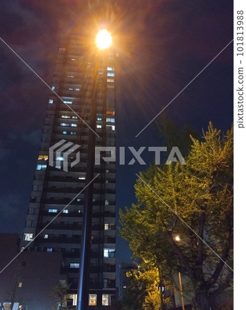 Urban building at night Urban building at night 101813988