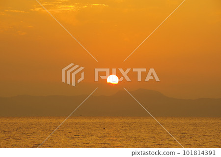 Ariake Sea and sunrise Ariake Sea and sunrise 101814391