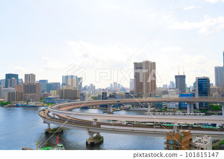 [東京]五月/彩虹橋長廊-西南方向的城市景觀 101815147