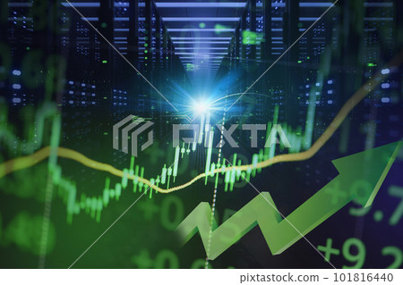 Stock market graph trading analysis investment financial, stock exchange financial forex graph stock market graph chart business crisis crash grow up profits win up trend server digital 101816440