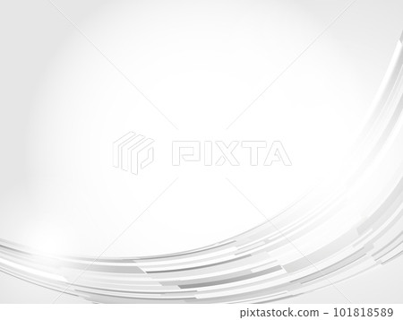 Clean background of monochrome curves, geometric pattern 101818589