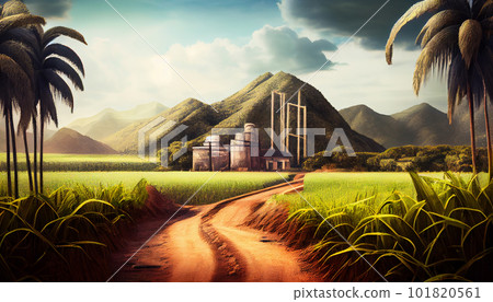 Sugar cane factory 101820561