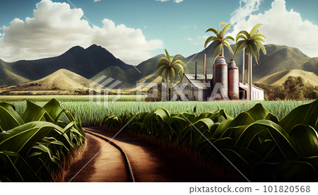 Sugar cane factory 101820568