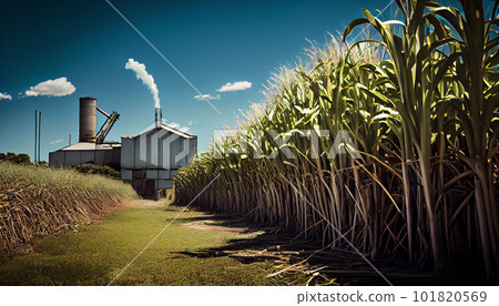 Sugar cane factory 101820569
