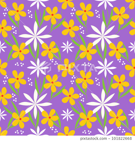Folk art floral seamless pattern background. Folk art floral seamless pattern background. 101822668