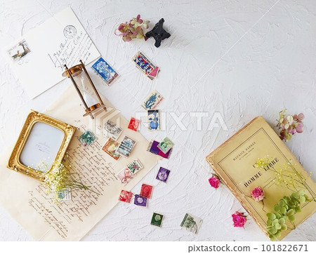 Antique atmosphere and stamps 101822671