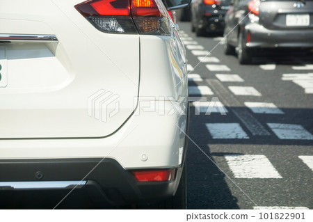 Dot line road traffic jam Dot line road traffic jam 101822901