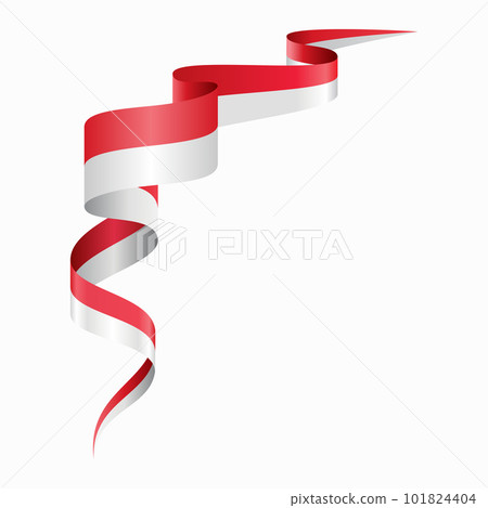 Indonesian flag wavy abstract background. Vector illustration. Indonesian flag wavy abstract background. Vector illustration. 101824404