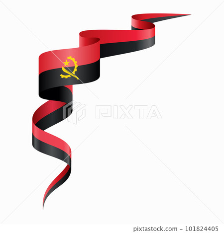 Angolan flag wavy abstract background. Vector illustration. Angolan flag wavy abstract background. Vector illustration. 101824405
