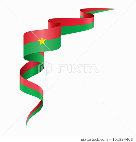 Burkina Faso flag wavy abstract background. Vector illustration. Burkina Faso flag wavy abstract background. Vector illustration. 101824408