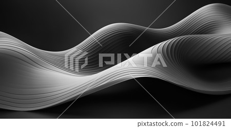 Simple Abstract 3D Background with Black and White Shapes , Widescreen Design Simple Abstract 3D Background with Black and White Shapes , Widescreen Design 101824491