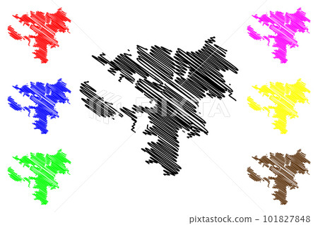 Noumea City (New Caledonia, France) map vector illustration, scribble sketch City of Noumea map Noumea City (New Caledonia, France) map vector illustration, scribble sketch City of Noumea map 101827848