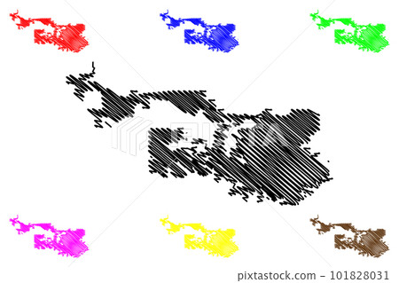 Arvada City, Colorado (United States cities, United States of America, usa city) map vector illustration, scribble sketch City of Arvada map 101828031