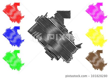Temecula City, California(United States cities, United States of America, usa city) map vector illustration, scribble sketch City of Temecula map 101828280