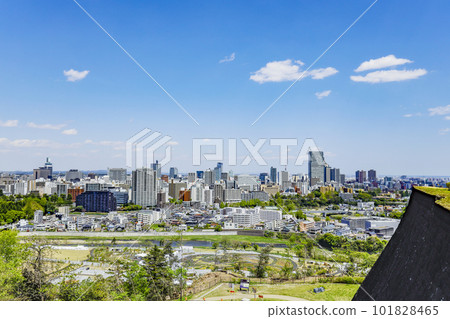 從青葉城眺望仙台市全景 從青葉城眺望仙台市全景 101828465
