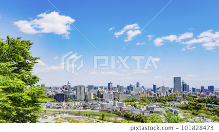 從青葉城眺望仙台市全景 從青葉城眺望仙台市全景 101828473