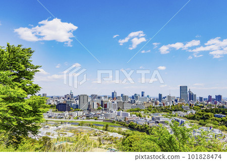 從青葉城眺望仙台市全景 從青葉城眺望仙台市全景 101828474